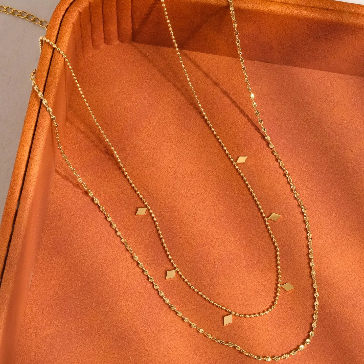 Arômes 18K Gold Non-Tarnish Layered Tassel Necklace - Preorder Now