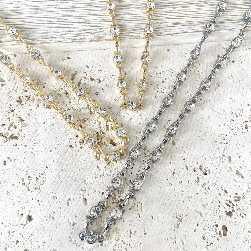 Equestrian Linked Chain Layering Necklace in Gold - Preorder Now