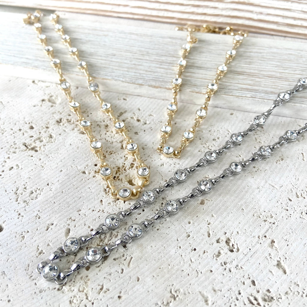 Equestrian Linked Chain Layering Necklace in Gold - Preorder Now