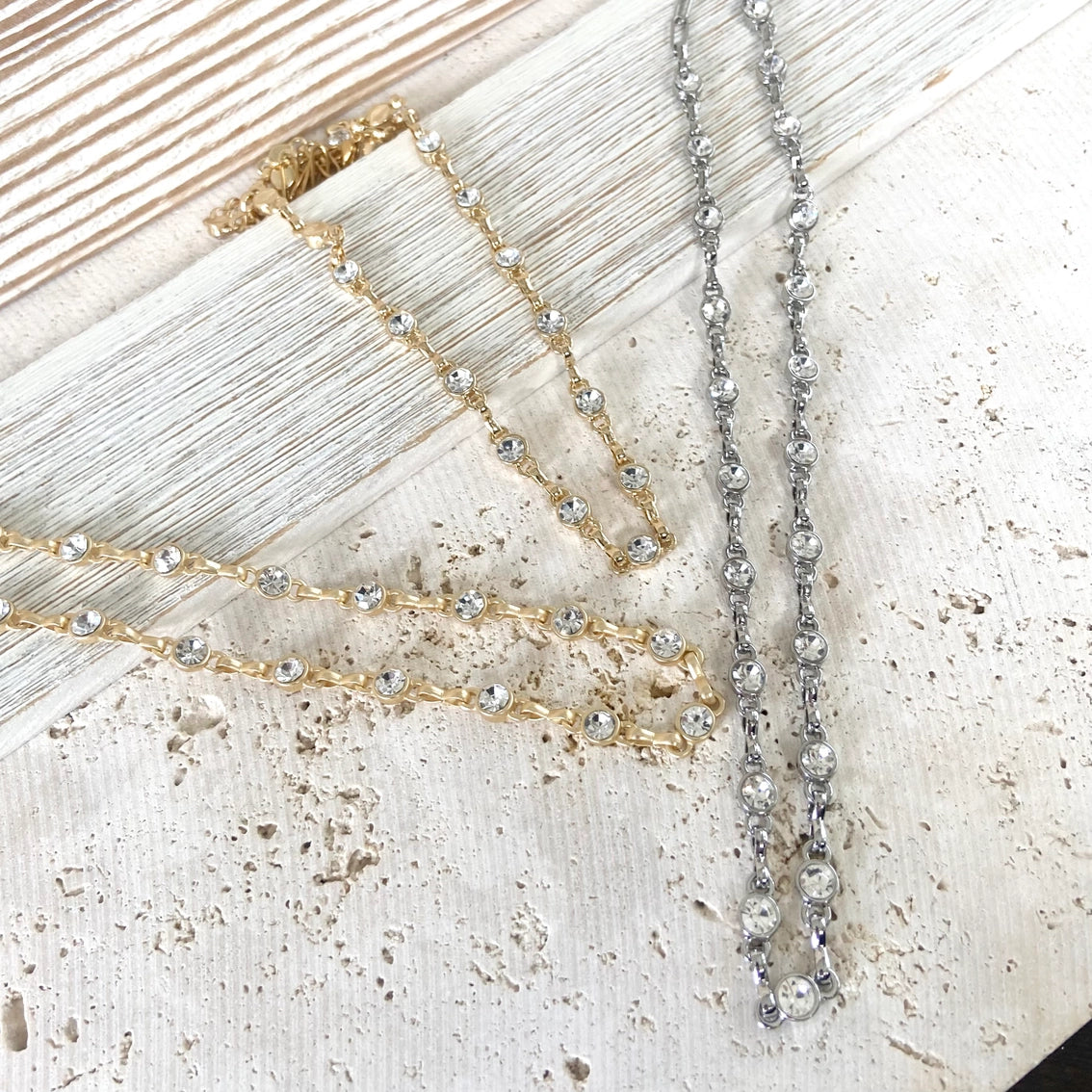 Equestrian Linked Chain Layering Necklace in Gold - Preorder Now