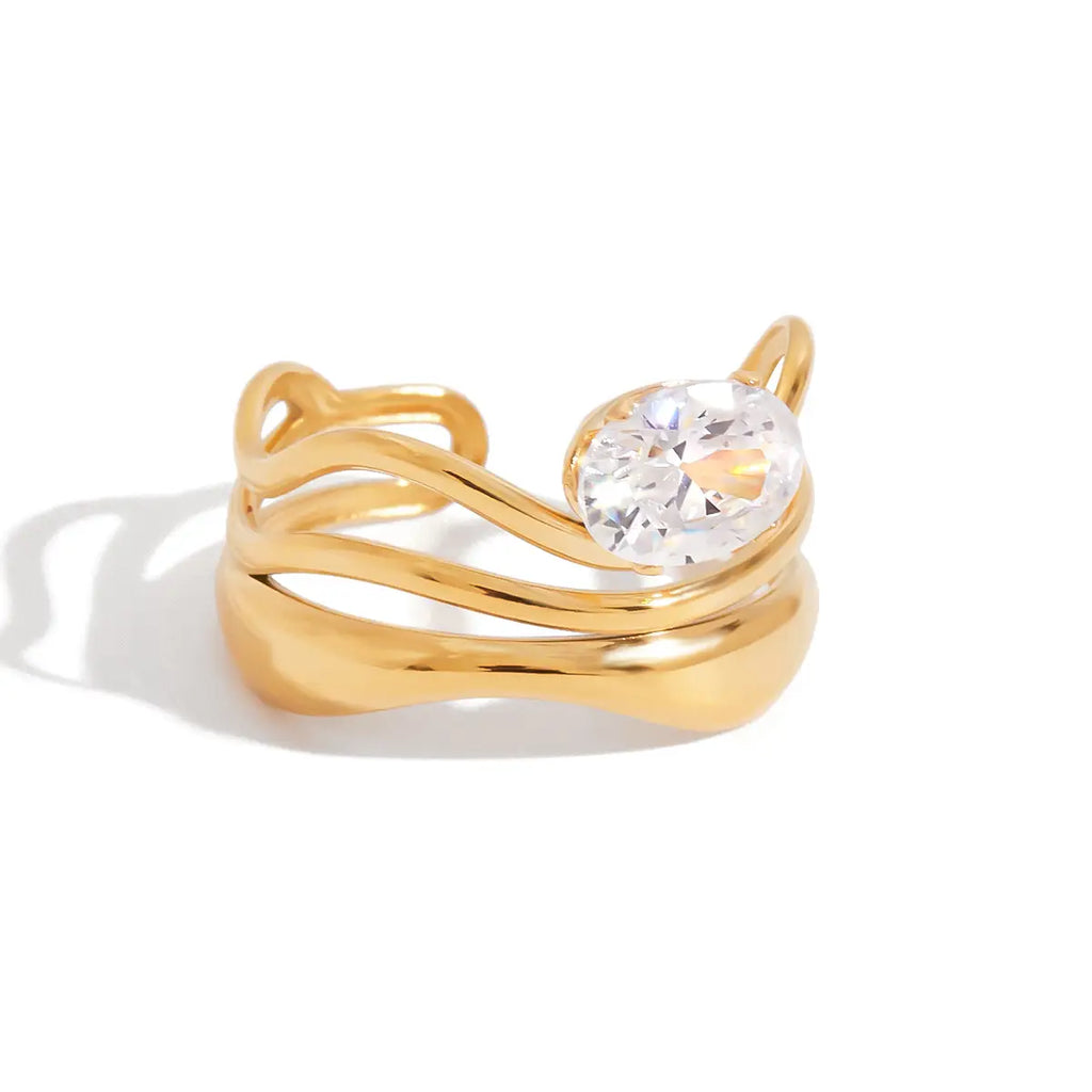 Geometric Solitaire Ring Waterproof - Preorder Now