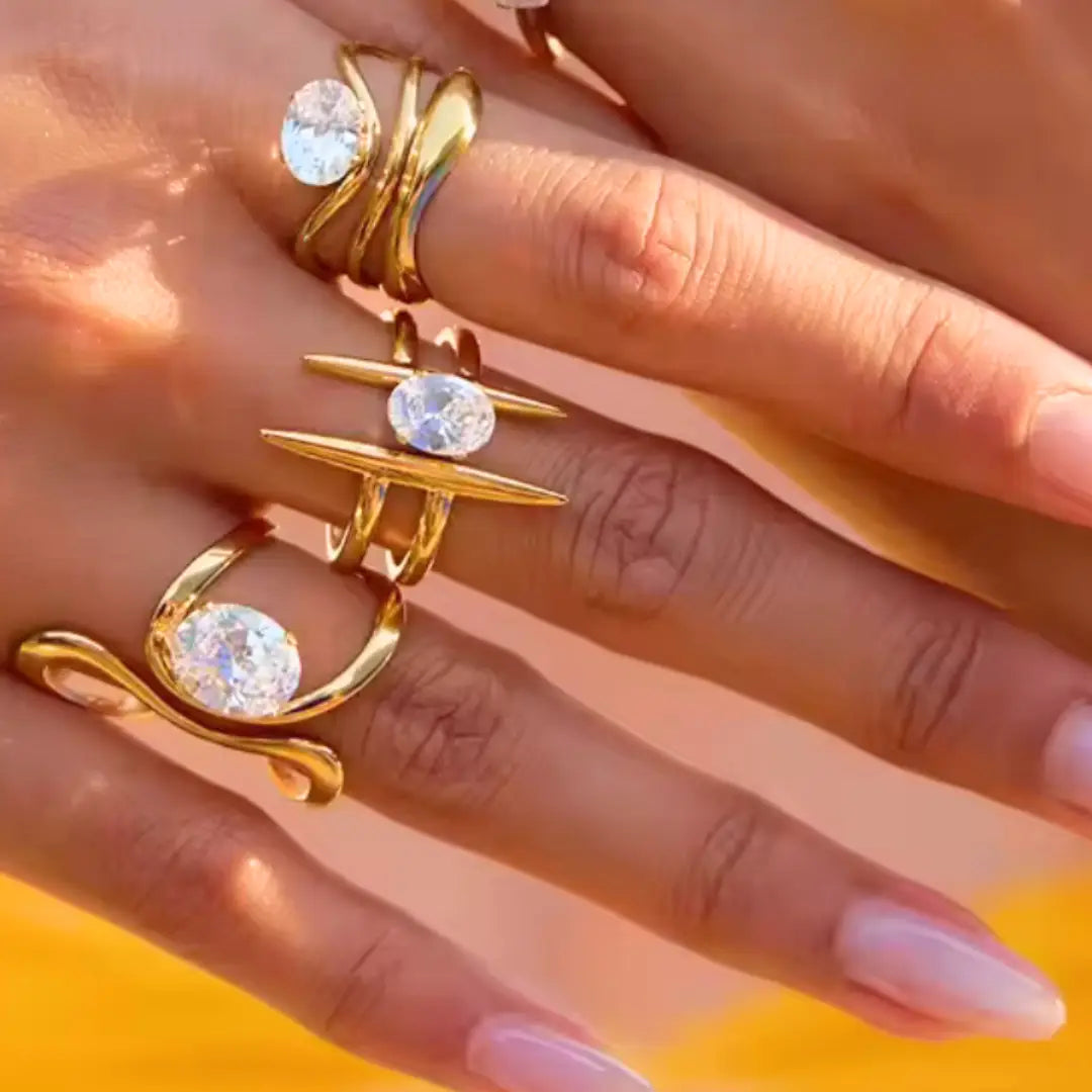 Geometric Solitaire Ring Waterproof - Preorder Now