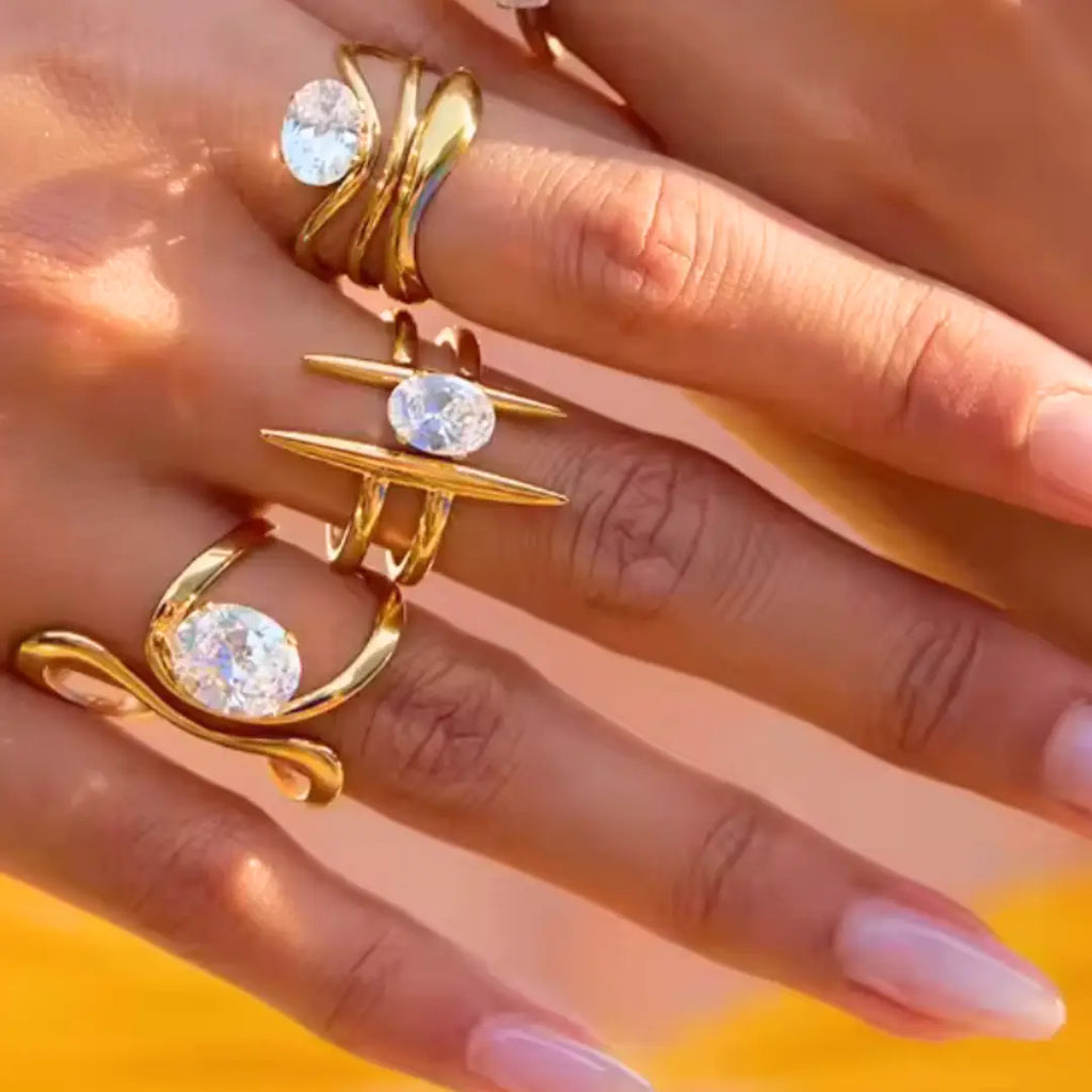 Geometric Solitaire Ring Waterproof - Preorder Now