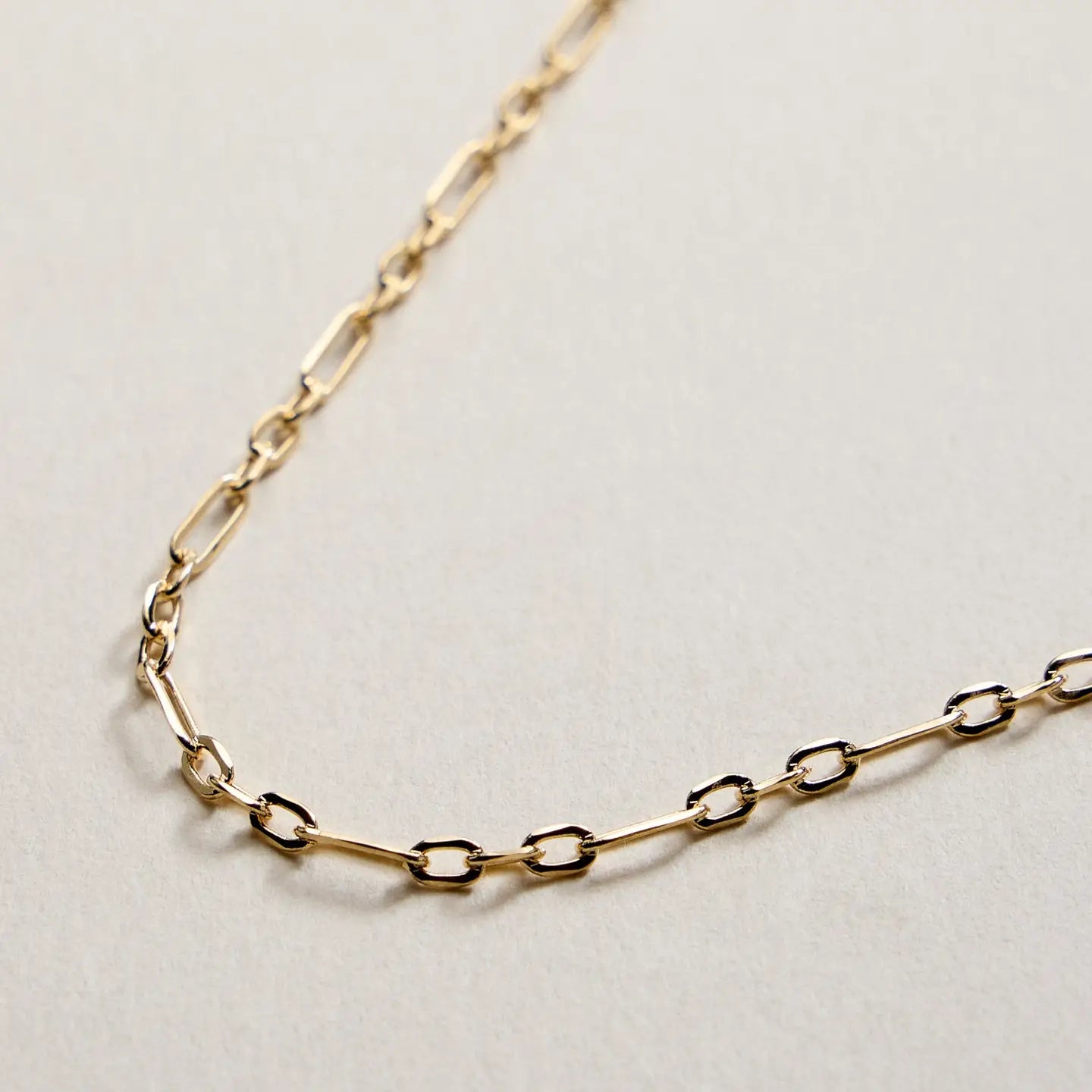 Gold Filled Oval Links Paperclip Chain Necklace - Preorder Now