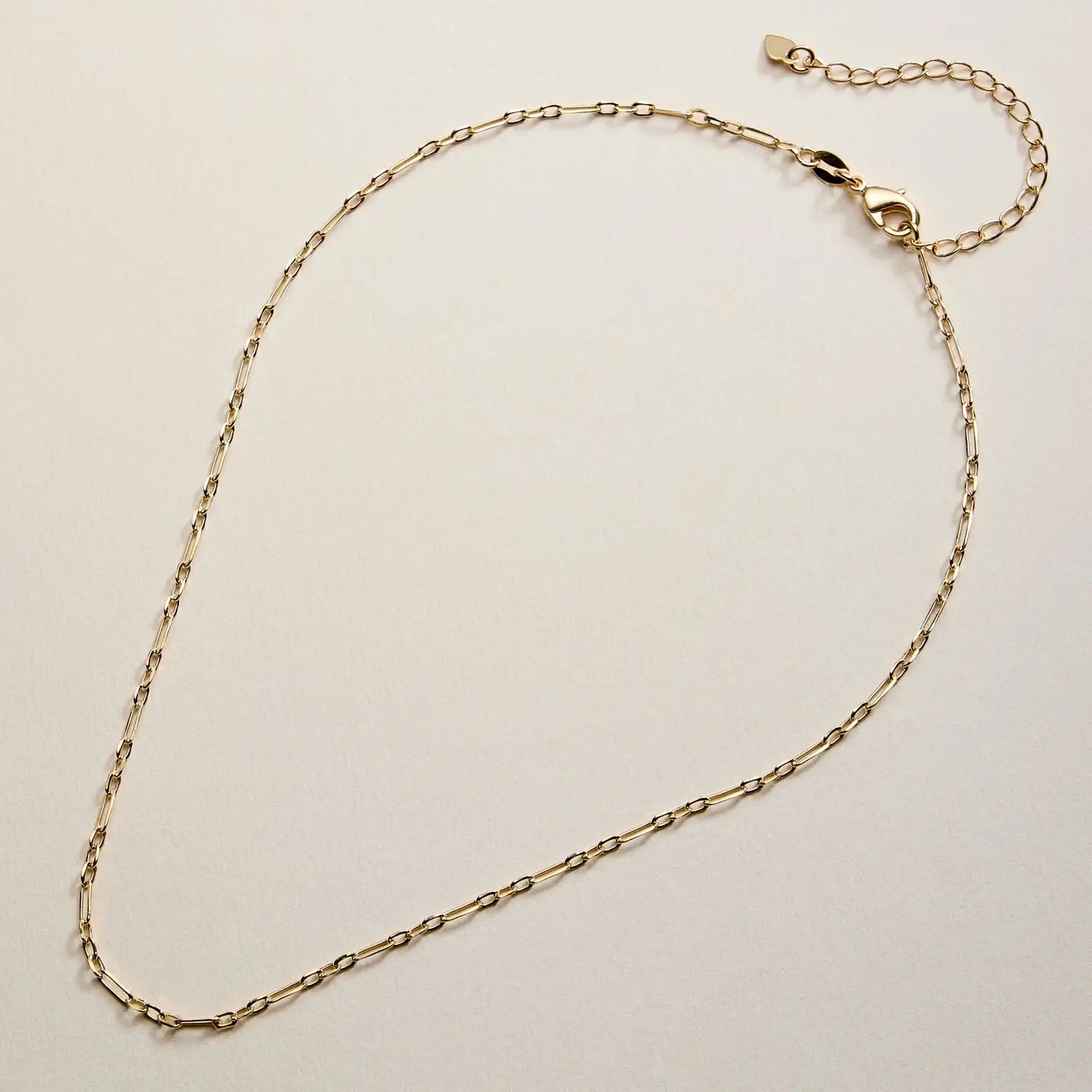 Gold Filled Oval Links Paperclip Chain Necklace - Preorder Now