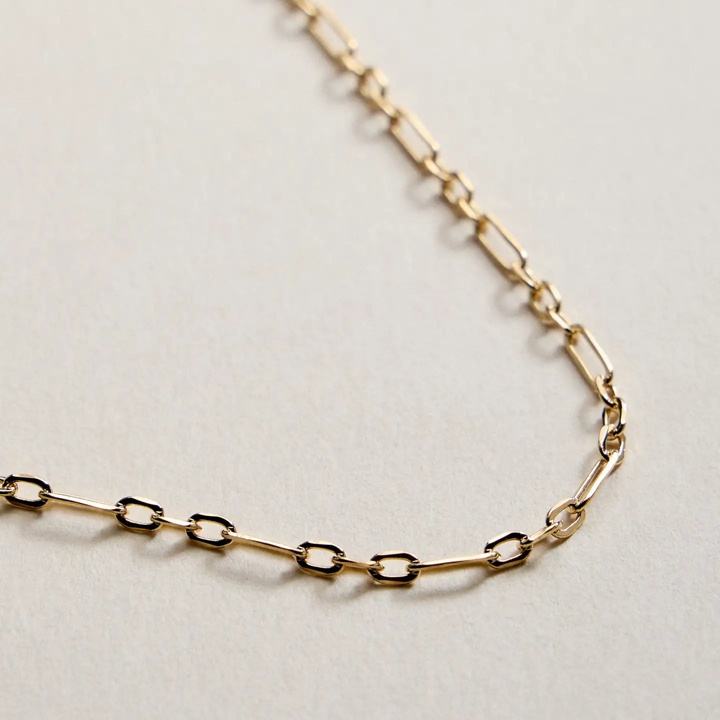 Gold Filled Oval Links Paperclip Chain Necklace - Preorder Now