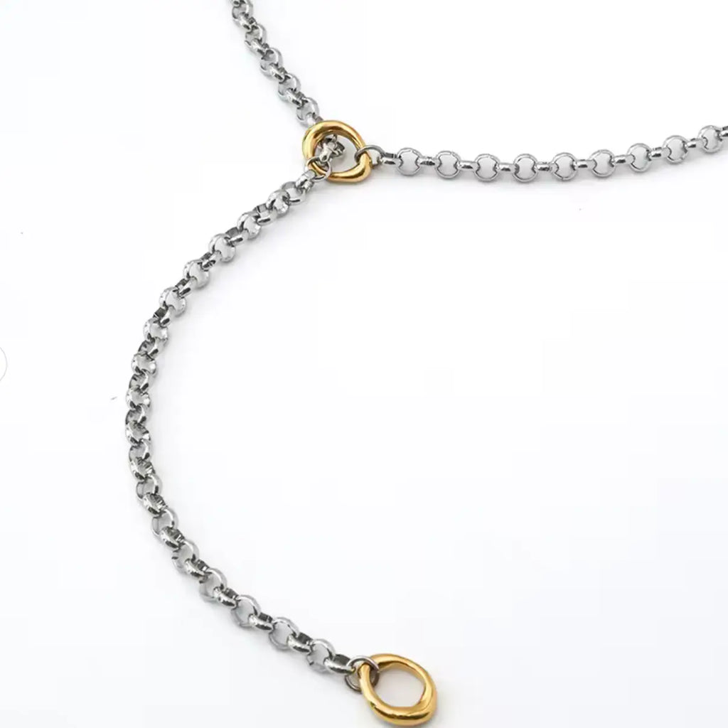Lidia Lariat PVD 18K Multi Wear Twotone Necklace - Preorder Now