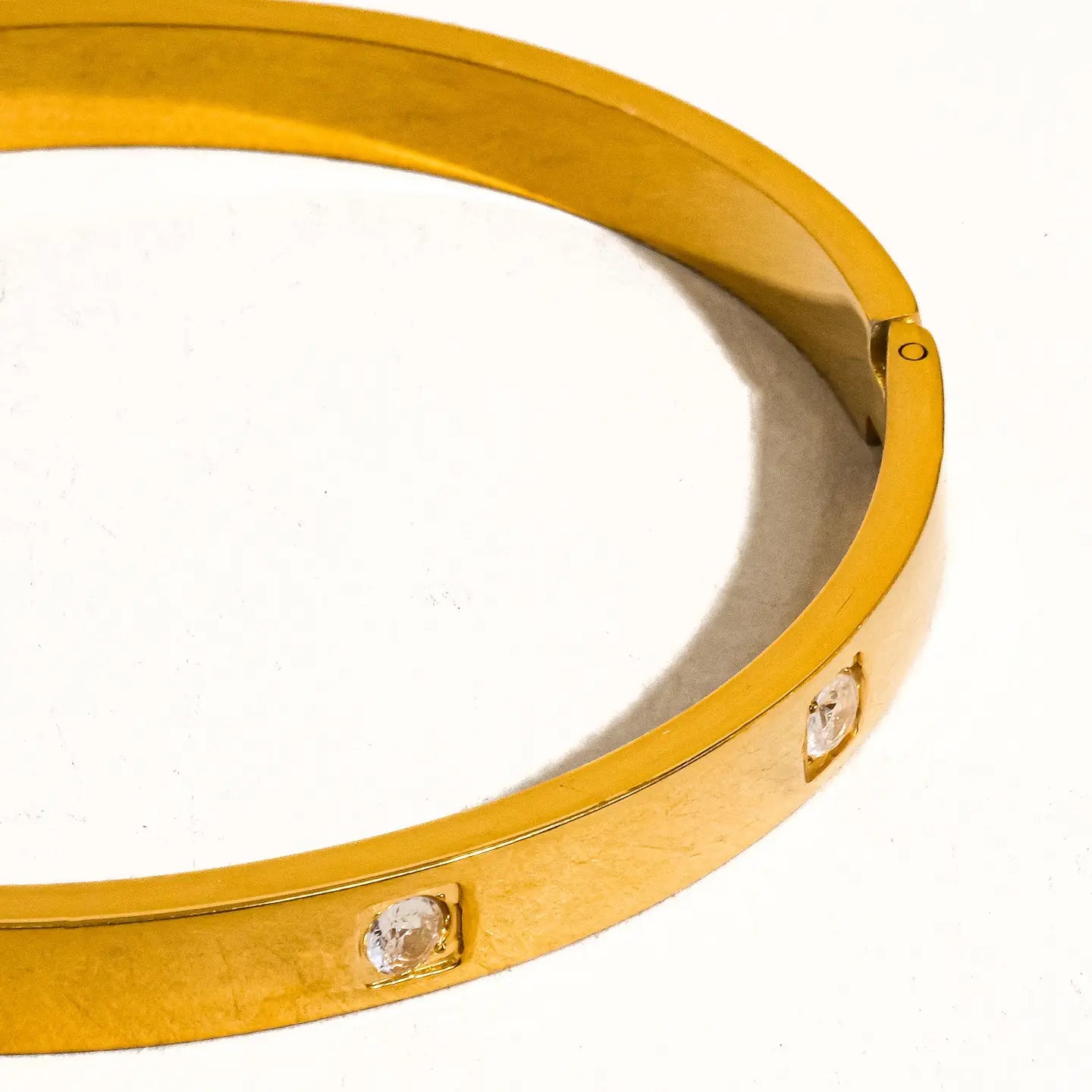 Neil 18K Gold Non-Tarnish Classic Cz Bangle - Preorder Now