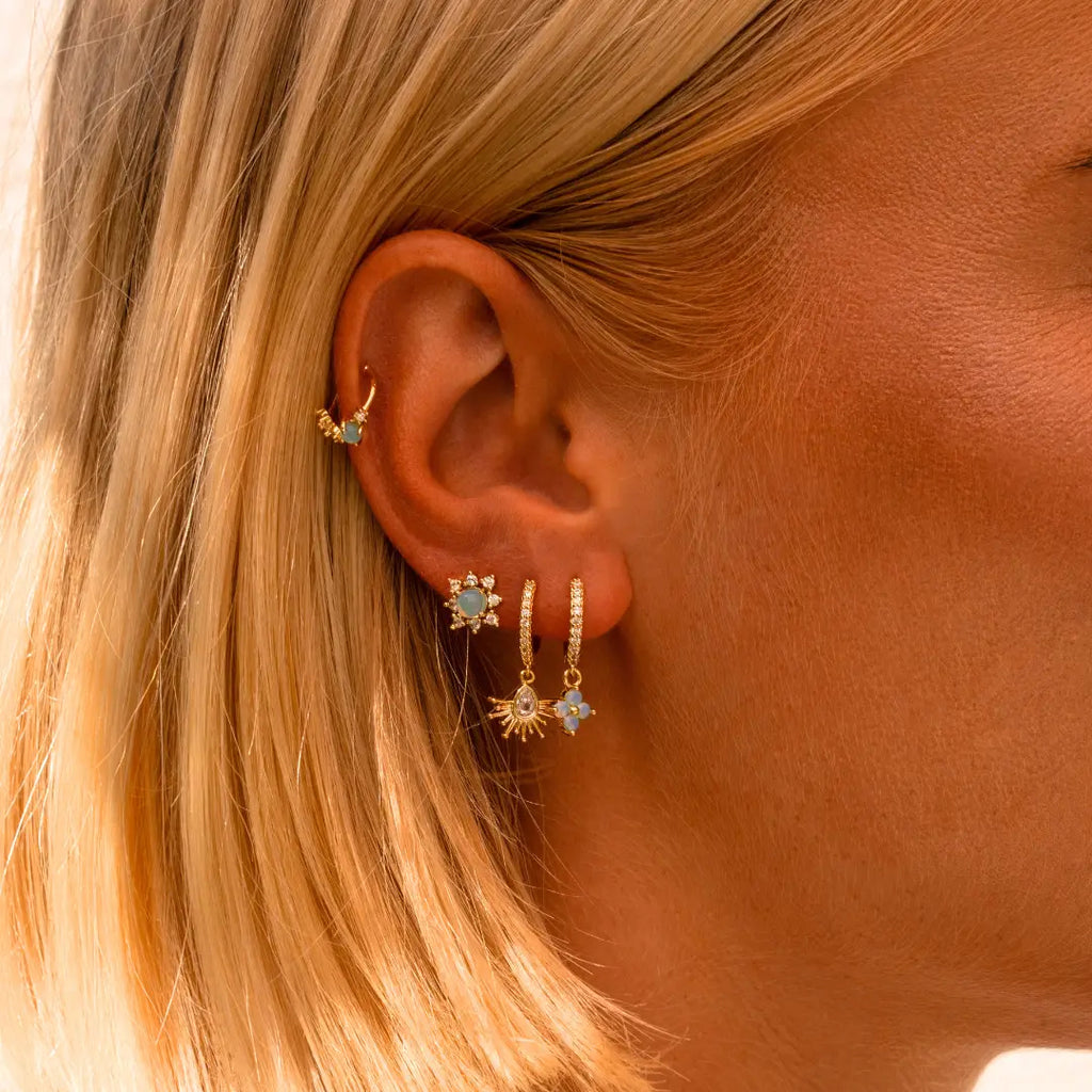 Sky Celestial Earrings in Gold - Preorder Now