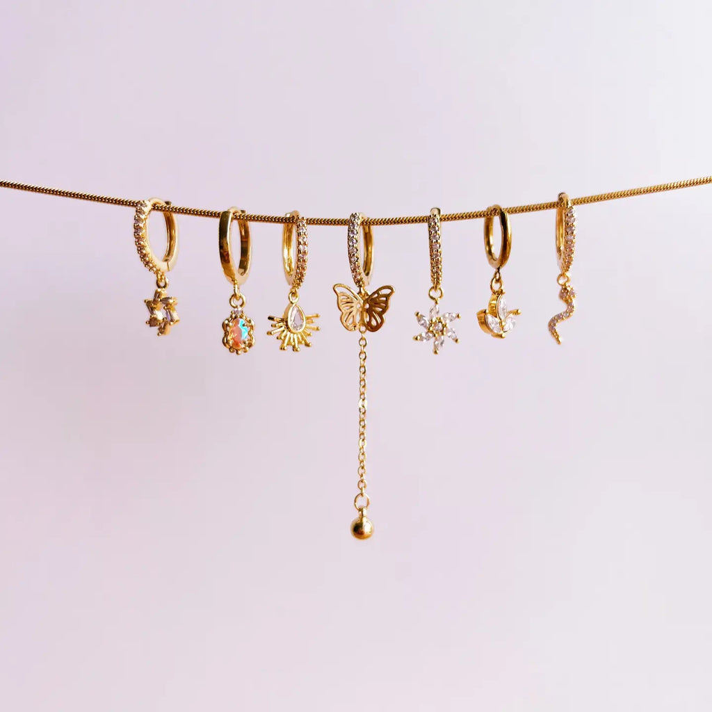 Sky Celestial Earrings in Gold - Preorder Now
