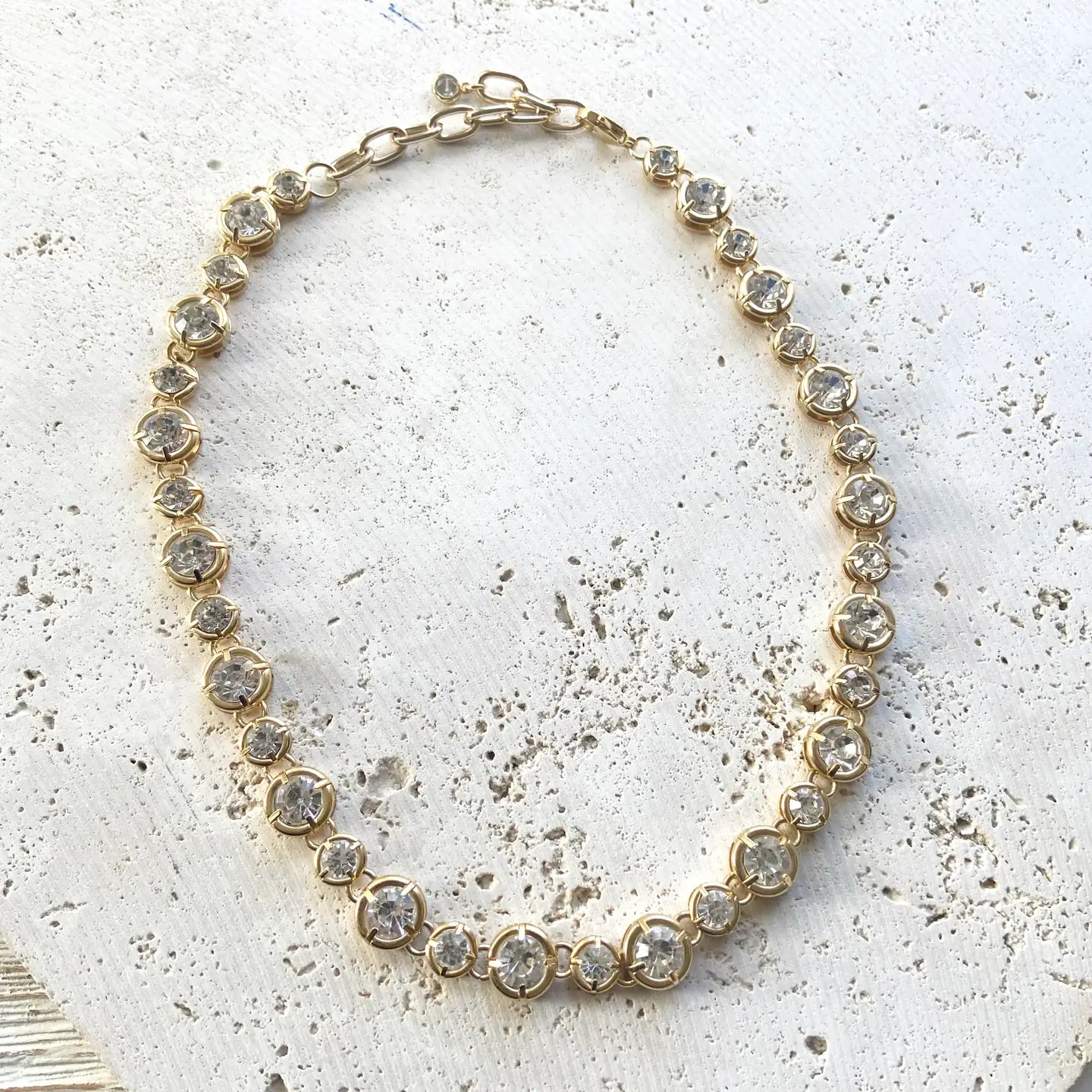 Chunky Crystal Clear Statement Tennis Necklace - Preorder Now