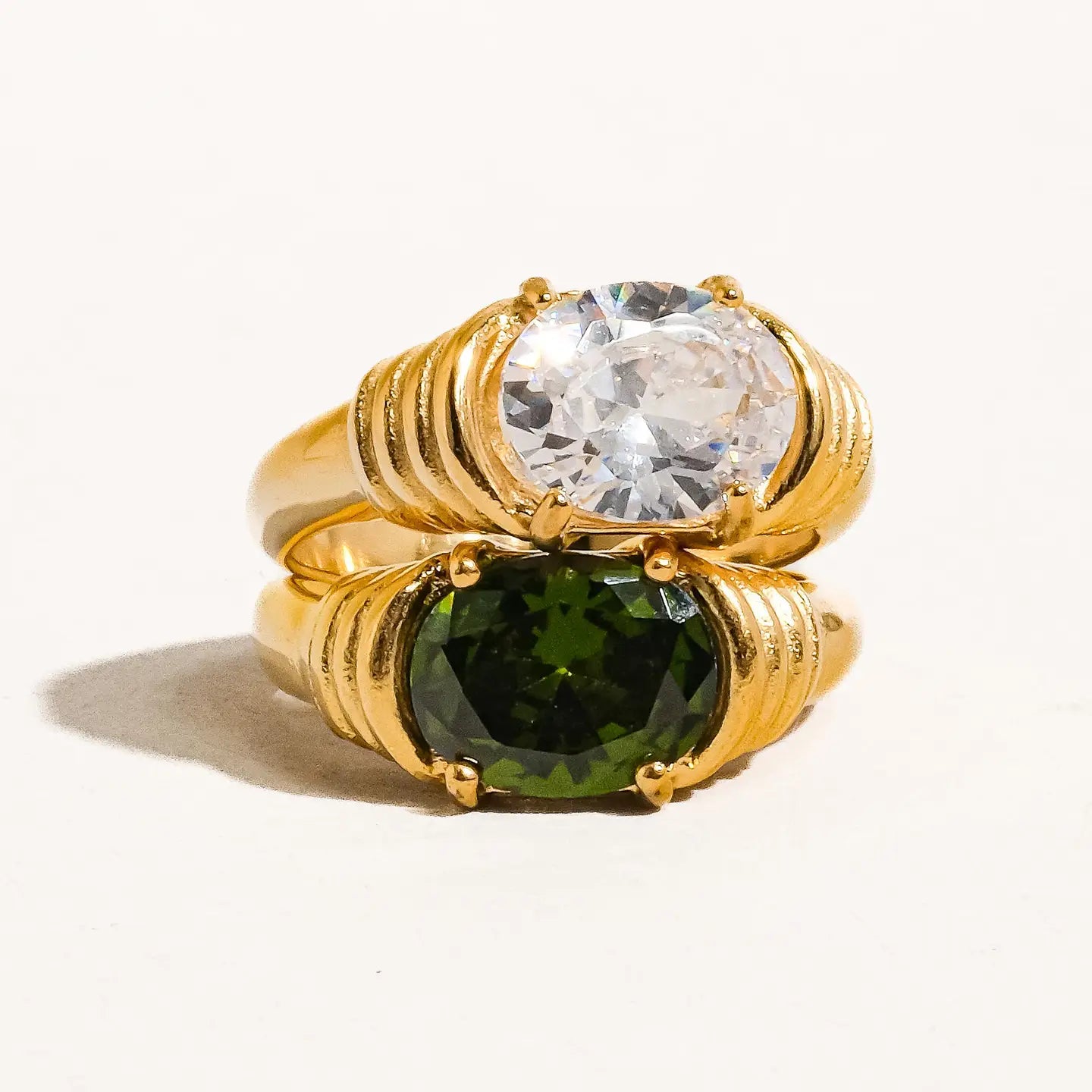 Verna 18K Gold Non-Tarnish Rhinestone Ring - Preorder Now