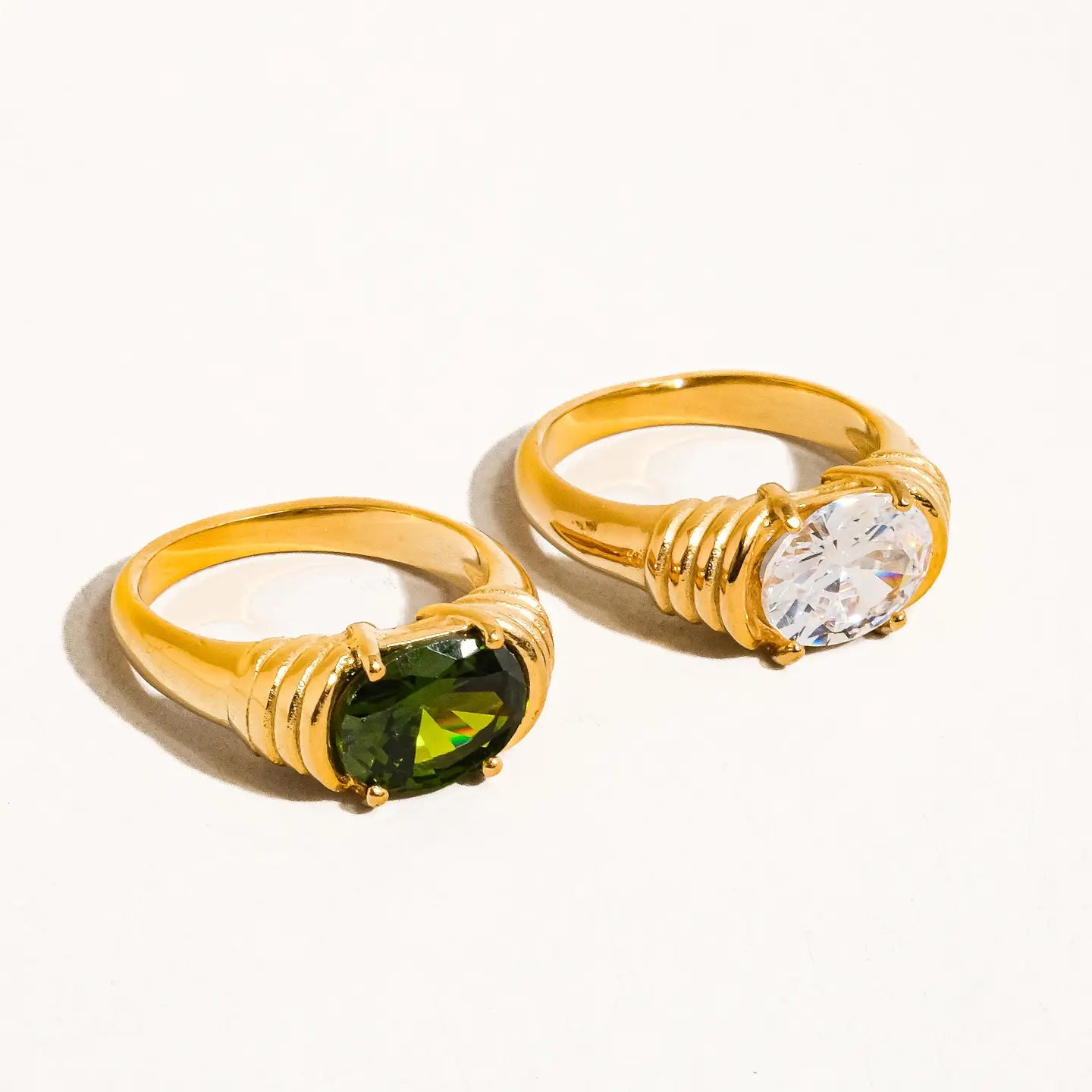 Verna 18K Gold Non-Tarnish Rhinestone Ring - Preorder Now