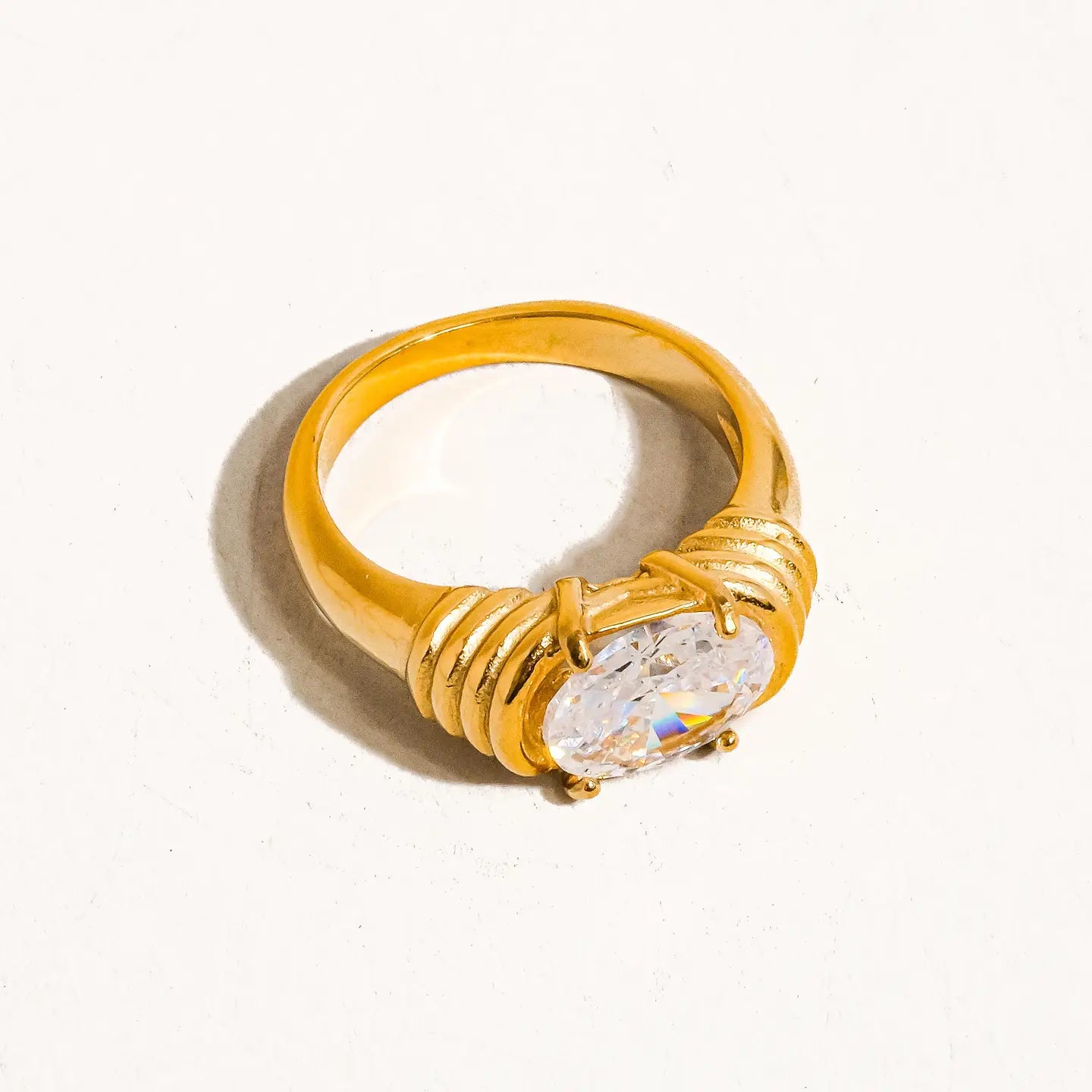 Verna 18K Gold Non-Tarnish Rhinestone Ring - Preorder Now