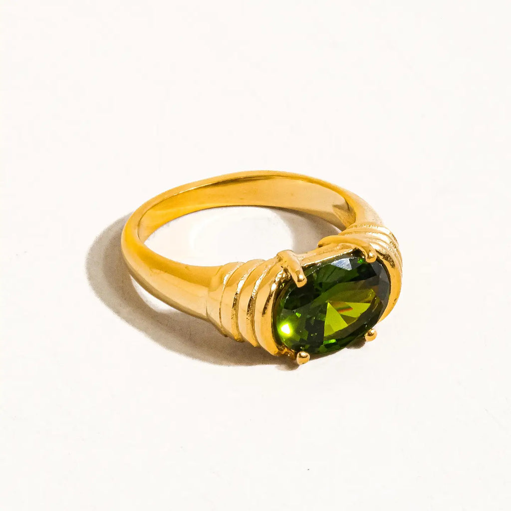 Verna 18K Gold Non-Tarnish Rhinestone Ring - Preorder Now